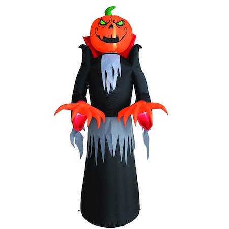 Celebrations Celebrations Four Season 8 ft. LED Prelit Spinning Pumkin Head Inflatable MY-20P877C